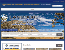 Tablet Screenshot of landcorerealty.com